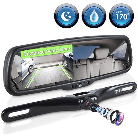 hidden camera rear view mirror|rearview mirror mounted camera.